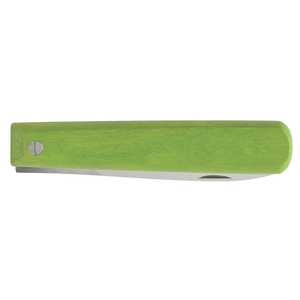 Couteau pliant 8cm Bois vert anis - lame lisse