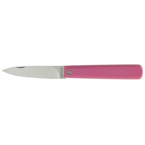 Officemes inklapbaar 8cm rood - getand mes