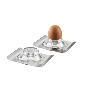 Coquetier lot de 2 inox Brunch