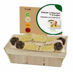 Display de brosses à légumes bois 10pcs