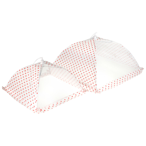 Afdekstolp met ventilatie in rode dots 40.5cm