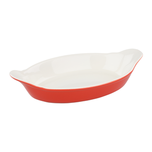 Gratinschotel 24,5cm Stoneware rood