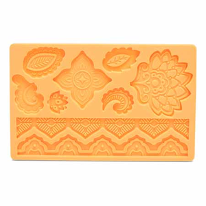 Tapis reliëf pour fondant orange 20x12cm