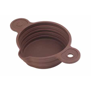 Bain-marie pliable marron