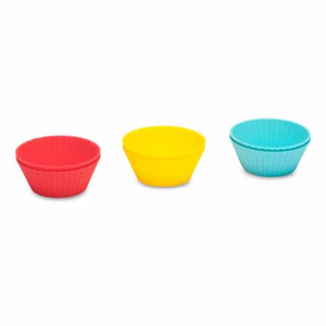 Moules mini-muffin silicone 6 pièces