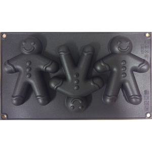 Bakplaat 3 Gingerman silicone