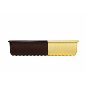 Moule à buche 2 couleurs chocolat/vanille 30x10x6,5cm