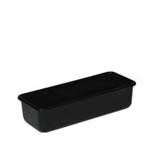 Moule à cake émaillé noir 30x10x8cm
