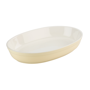 Plat à rôtir Stoneware ovale 33cm crème