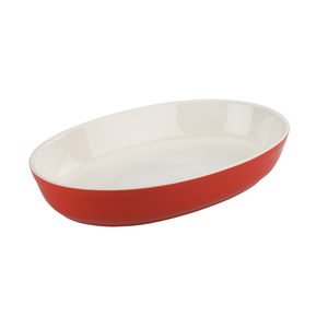 Plat à rôtir Stoneware ovale 33cm rouge