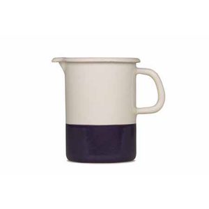 Tasse de mesure 2 couleurs crème/prune 1L