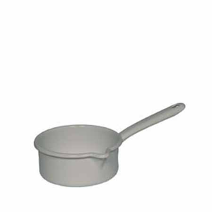 Poêle à sauce avec manche+bec verseur 0.5L Ø12cm blanc