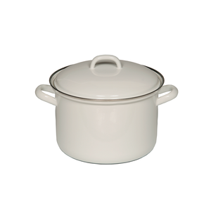 Kookpot met deksel Ø18cm 2,5L wit