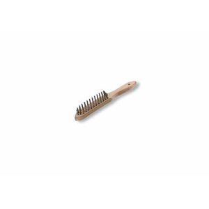 Brosse inox manche bois 28x3,5cm