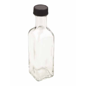 Fles in glas 100ml met schroefdop