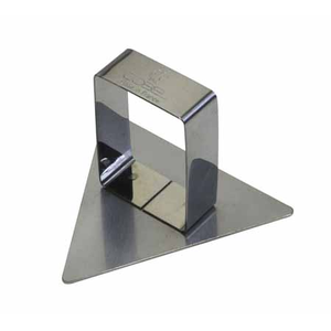 Duwer driehoek inox 65x73mm