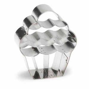 Uitduwvorm cupcake inox 6 cm