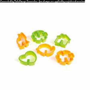 Spring Cookie Cutters 6diff.vormpjes PP OR/GR