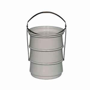 Porte-repas blanc 3 pièces Ø14cm