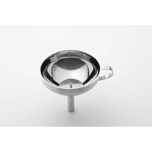 Trechter met filter Ø12cm inox