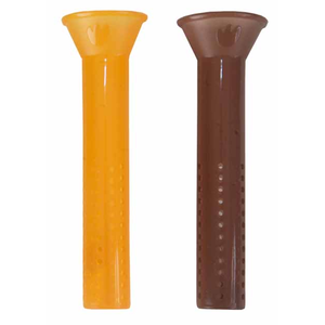Set de 2 tamis de thé silicone orange et marron 38x122mm