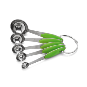 Set maatlepeltjes thee inox 1 tot 4 tassen - groen