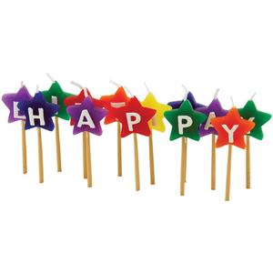 Happy Birthday STAR candles