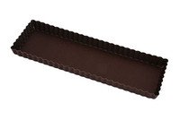 Taartvorm rechthoek gekarteld 35x11x2,5cm