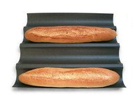 Stokbrood-bakplaat 4dlg 38x32cm