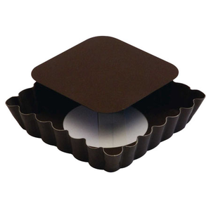 Tartel.carre can Fm anti-adhérent 10x10cm h2cm - Dernière pcs