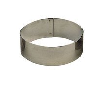 Taartring ovaal inox 7,5x4,5cm h3cm