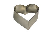 Taartring hart inox 6,5cm h3cm