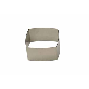 Cercle à tarte carré bombé inox 6x6cm h3cm - Dernière pcs