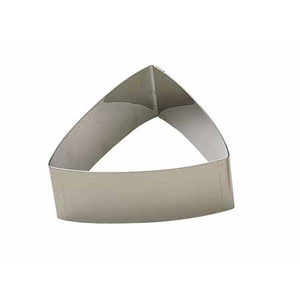 Cercle à tarte triangle bombé inox 7cm h3cm - Dernière pcs