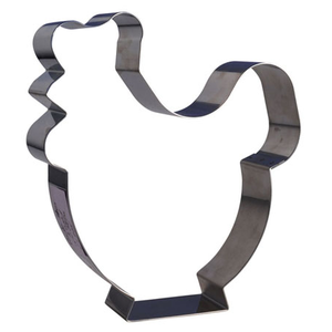 Cercle à tarte poule inox 9,5cm h3cm