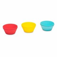 Mini-muffinvormpjes silicone 6st.