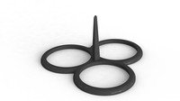 Blinivorm 3 silicone Ø totaal 22,5cm Ø blini 10cm (A)