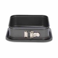 Springvorm vierkant m/lekrand hoge ring Profi 24x7cm