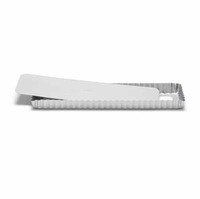 Taartvorm geperforeerd silver-top losse bodem 35x10x2,5cm