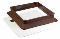 Keramische plaat + siliconen boord 240x240x50mm