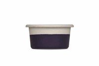 Muffinvorm 2 kleurig crème/pruim Ø8x4cm - Laatste stuk