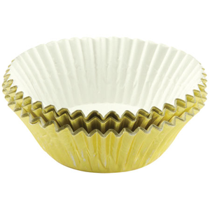 Cakevormpjes papier set 32 gold foil 50x32mm - laatste stuks