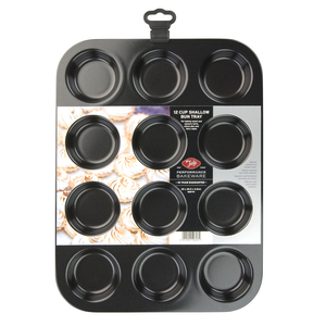 Plaque à muffin bas 12pcs Performance 35x26.5x2.5cm