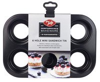 Mini cake-muffin-sandwich Performance 6cups losse bodem - Laatste stuks