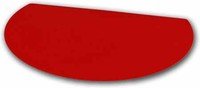 Deegschraper en-snijder kunststof rood 16cm