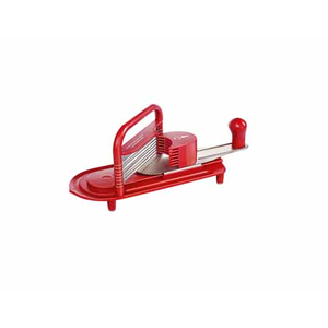 Coupe-tomate ménagère inox/rouge - Dernière pcs
