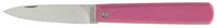 Officemes inklapbaar 8cm rood - getand mes