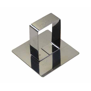Aandrukker vierkant inox 6,8x6,8cm h3cm
