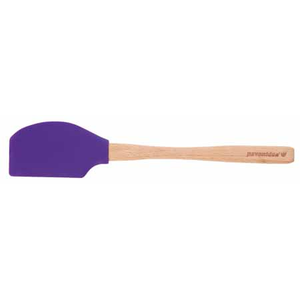 Spatule mauve avec poignée en bois