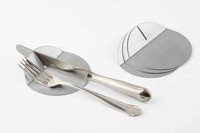 Bestekhouder 9.5cm inox set 4stuks